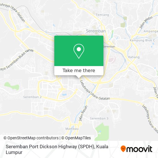 Seremban Port Dickson Highway (SPDH) map
