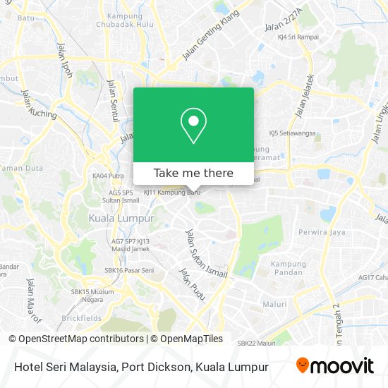 Hotel Seri Malaysia, Port Dickson map