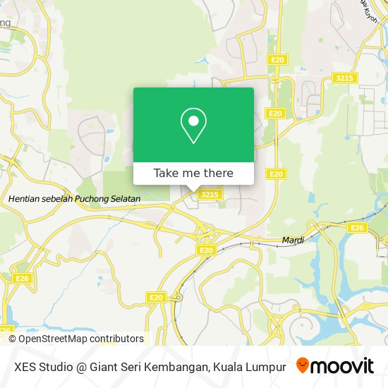 XES Studio @ Giant Seri Kembangan map