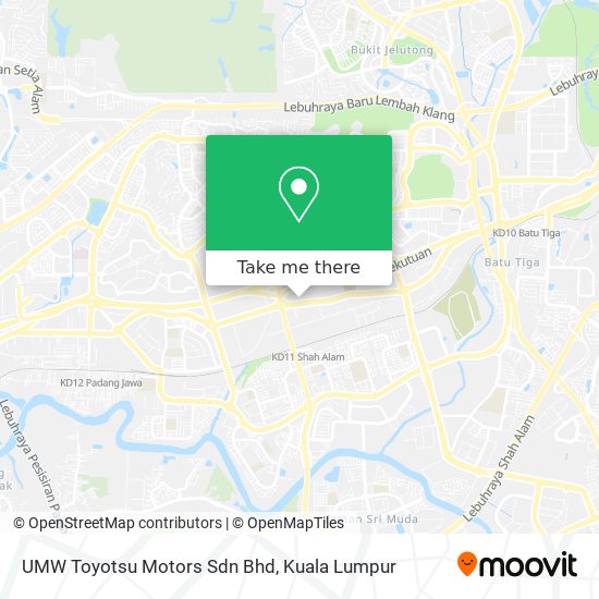 UMW Toyotsu Motors Sdn Bhd map
