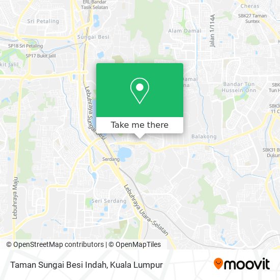 Peta Taman Sungai Besi Indah