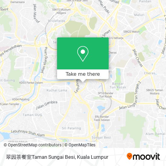 翠园茶餐室Taman Sungai Besi map