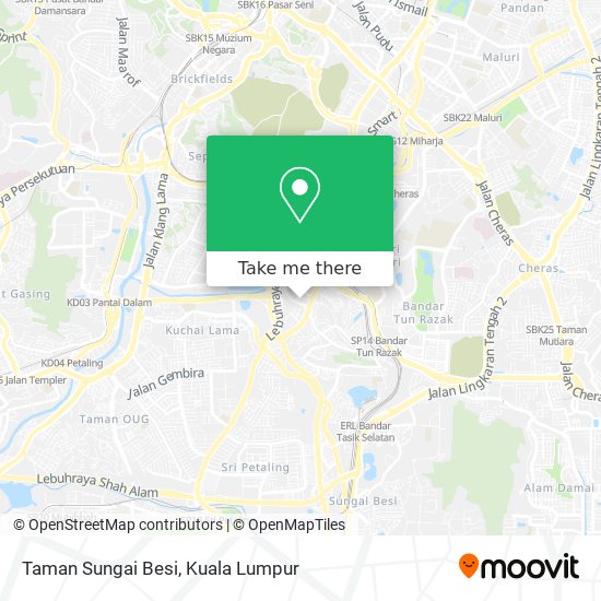 Peta Taman Sungai Besi