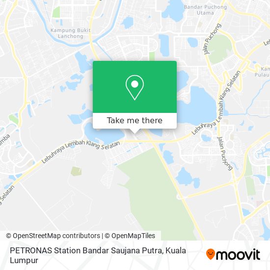 Peta PETRONAS Station Bandar Saujana Putra