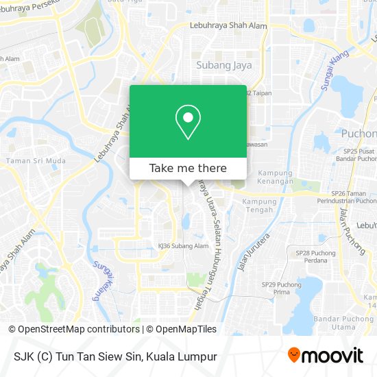 Peta SJK (C) Tun Tan Siew Sin