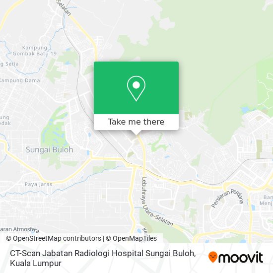 CT-Scan Jabatan Radiologi Hospital Sungai Buloh map