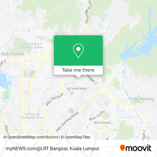 Peta myNEWS.com@LRT Bangsar