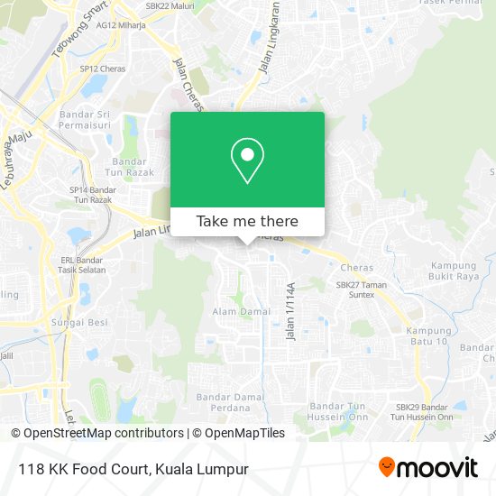 Peta 118 KK Food Court