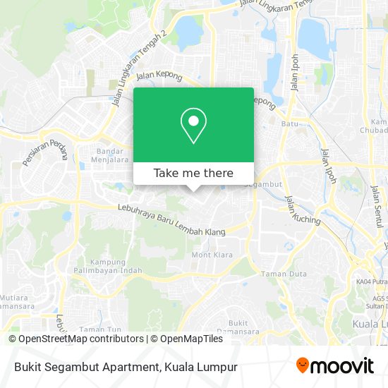 Bukit Segambut Apartment map