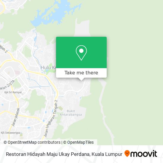 Restoran Hidayah Maju Ukay Perdana map