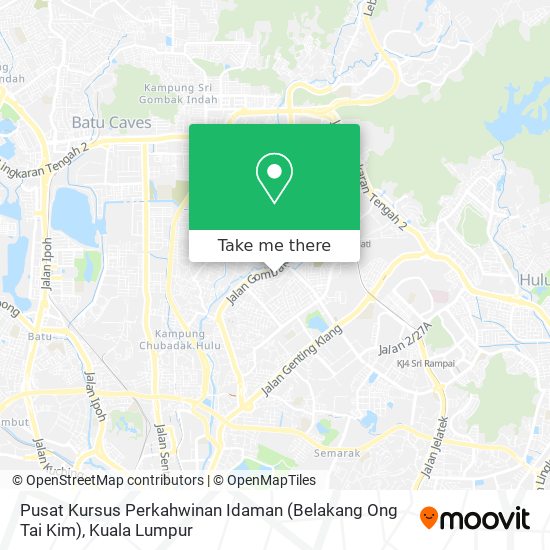 Pusat Kursus Perkahwinan Idaman (Belakang Ong Tai Kim) map