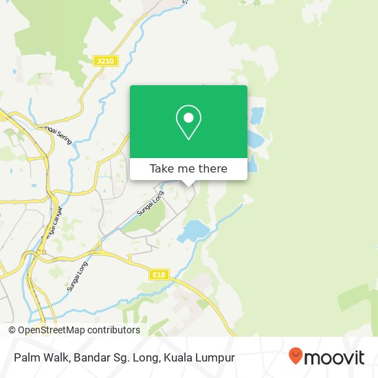Palm Walk, Bandar Sg. Long map