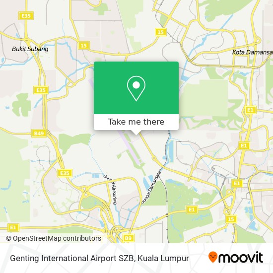 Genting International Airport SZB map