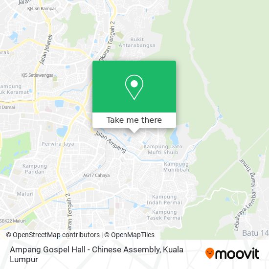 Peta Ampang Gospel Hall - Chinese Assembly