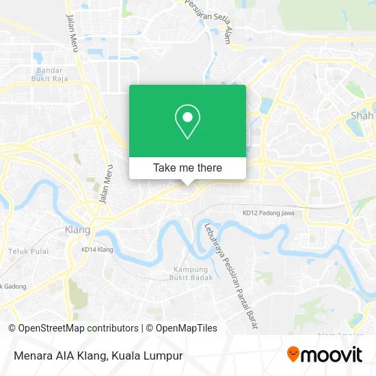 Menara AIA Klang map