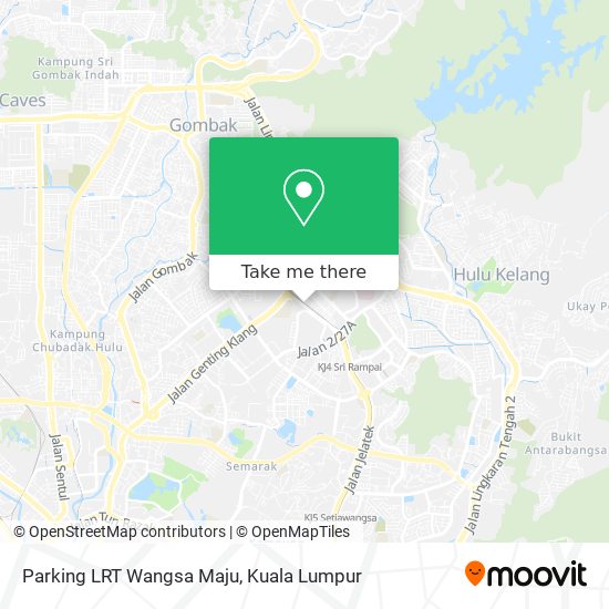 Peta Parking LRT Wangsa Maju