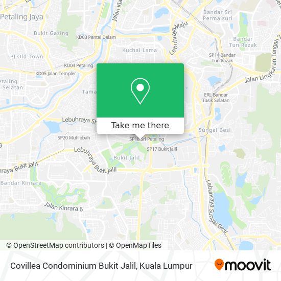 Peta Covillea Condominium Bukit Jalil