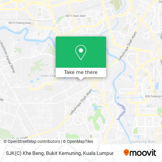 SJK(C) Khe Beng, Bukit Kemuning map