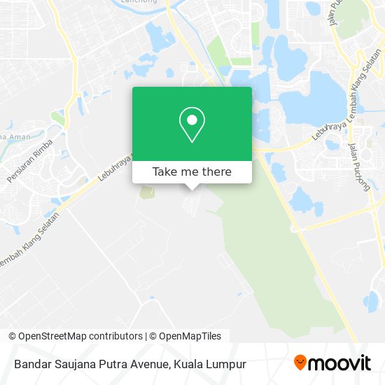 Peta Bandar Saujana Putra Avenue