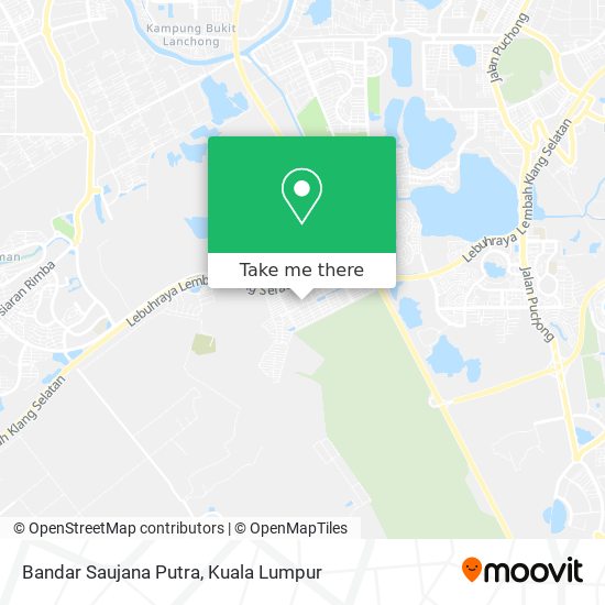 Bandar Saujana Putra map