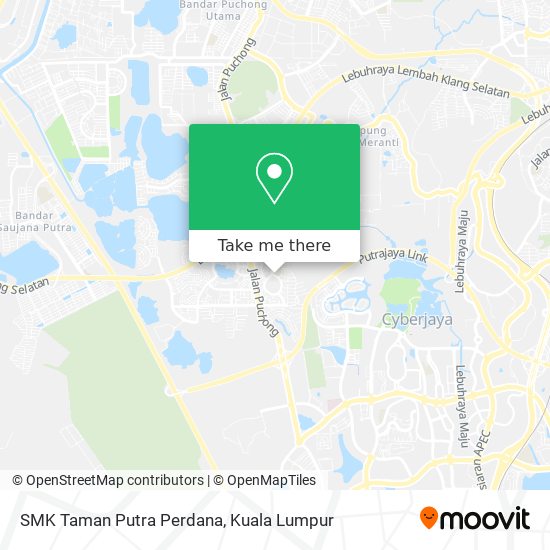 Peta SMK Taman Putra Perdana