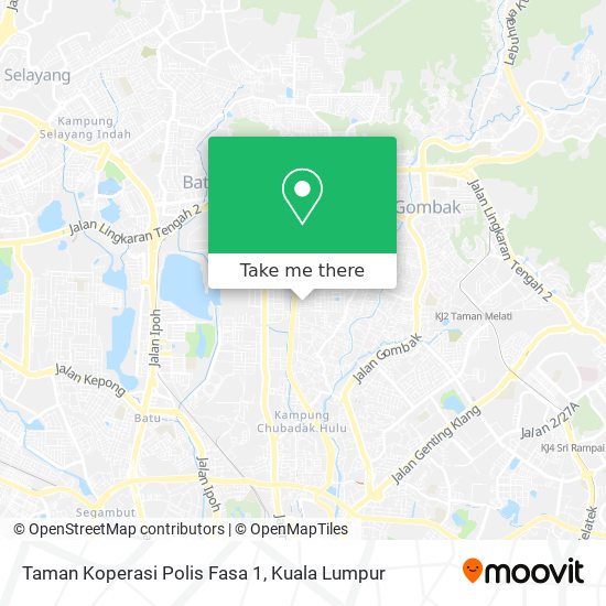 Peta Taman Koperasi Polis Fasa 1