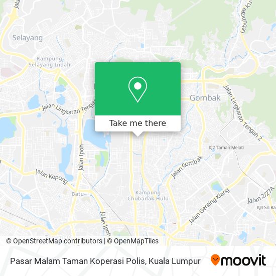 Pasar Malam Taman Koperasi Polis map