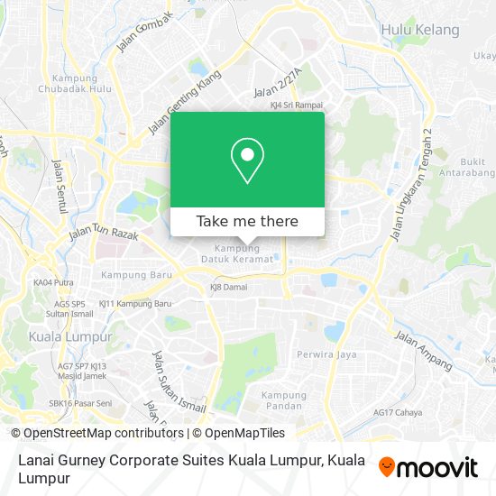 Peta Lanai Gurney Corporate Suites Kuala Lumpur