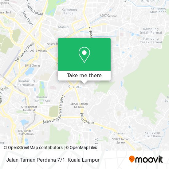 Peta Jalan Taman Perdana 7/1