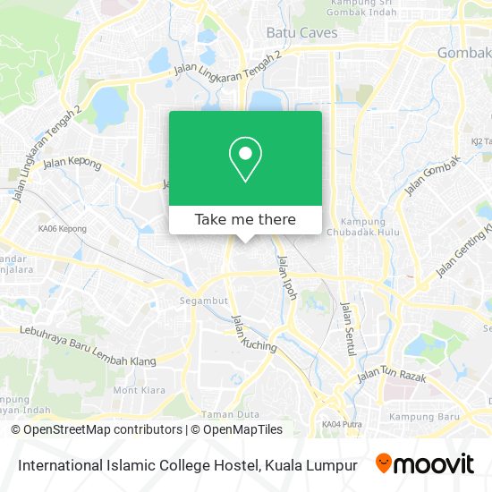 International Islamic College Hostel map