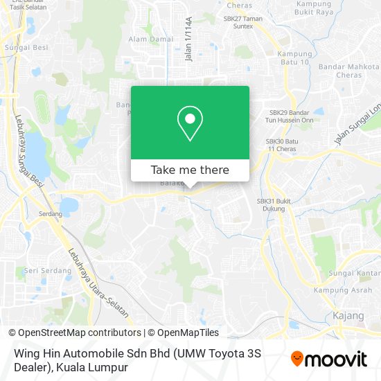 Peta Wing Hin Automobile Sdn Bhd (UMW Toyota 3S Dealer)