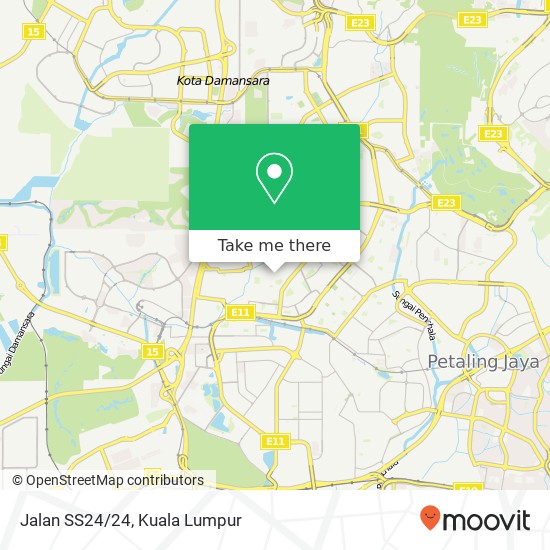 Jalan SS24/24 map