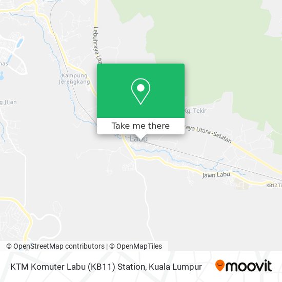 KTM Komuter Labu (KB11) Station map