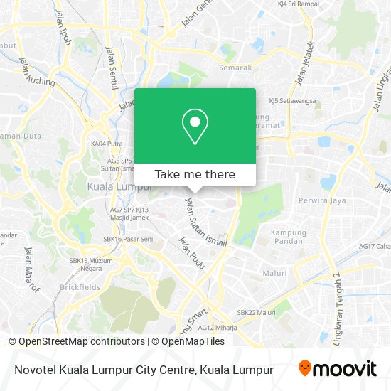 Novotel Kuala Lumpur City Centre map