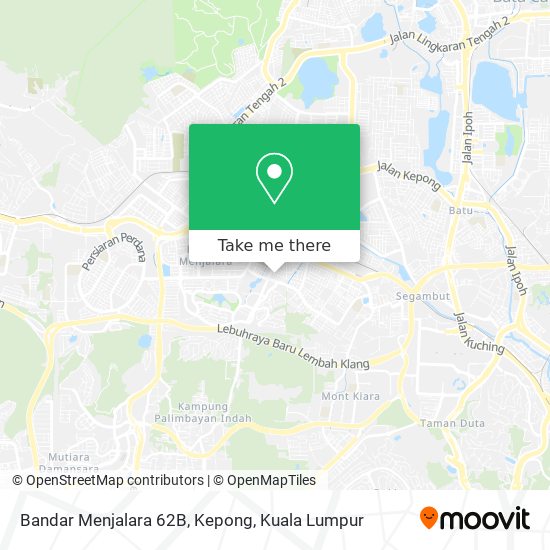 Bandar Menjalara 62B, Kepong map