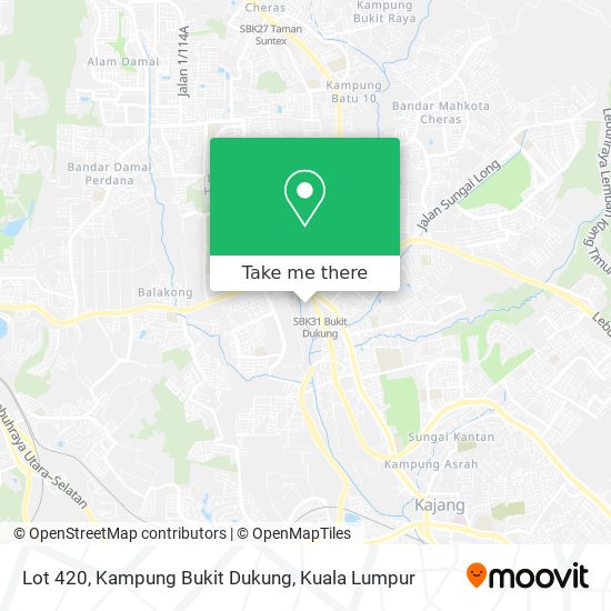 Lot 420, Kampung Bukit Dukung map