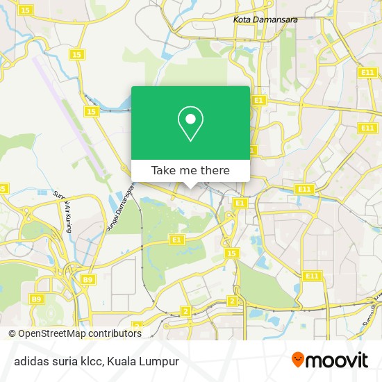 adidas suria klcc map