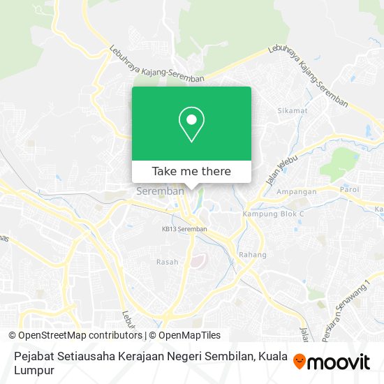 Peta Pejabat Setiausaha Kerajaan Negeri Sembilan