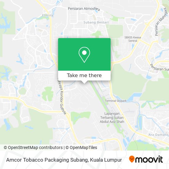 Amcor Tobacco Packaging Subang map