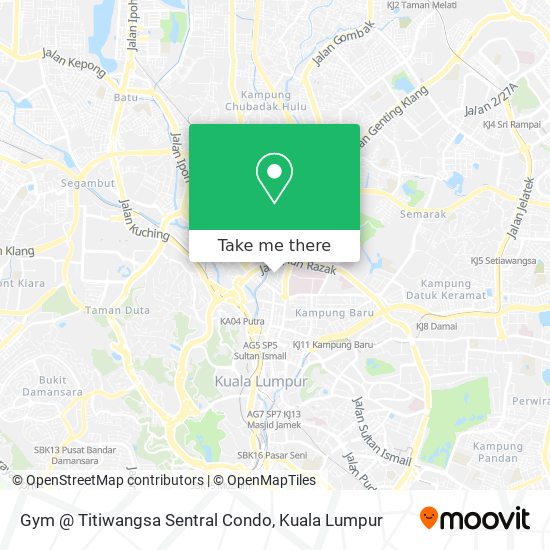 Gym @ Titiwangsa Sentral Condo map