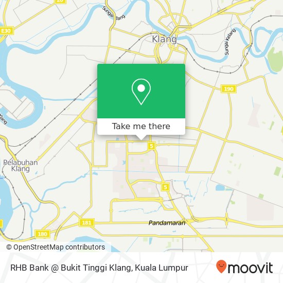 Peta RHB Bank @ Bukit Tinggi Klang