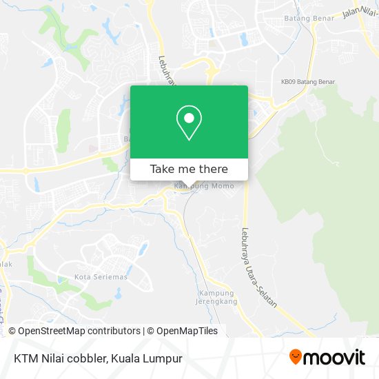 Peta KTM Nilai cobbler