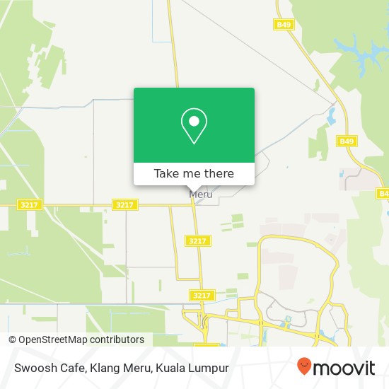 Swoosh Cafe, Klang Meru map