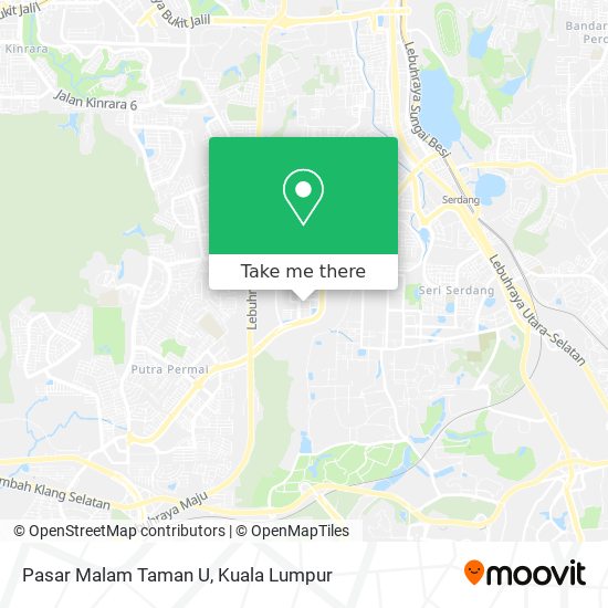 Pasar Malam Taman U map