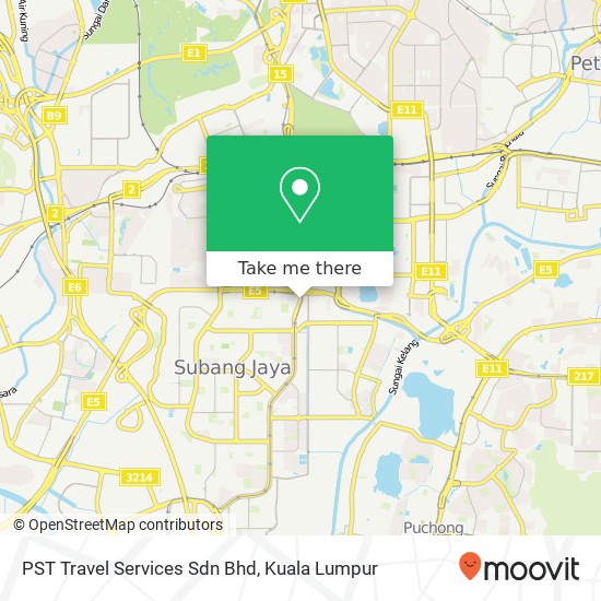 PST Travel Services Sdn Bhd map