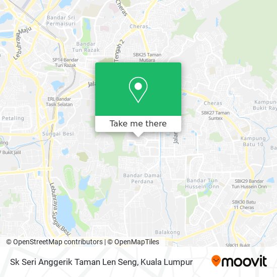 Peta Sk Seri Anggerik Taman Len Seng