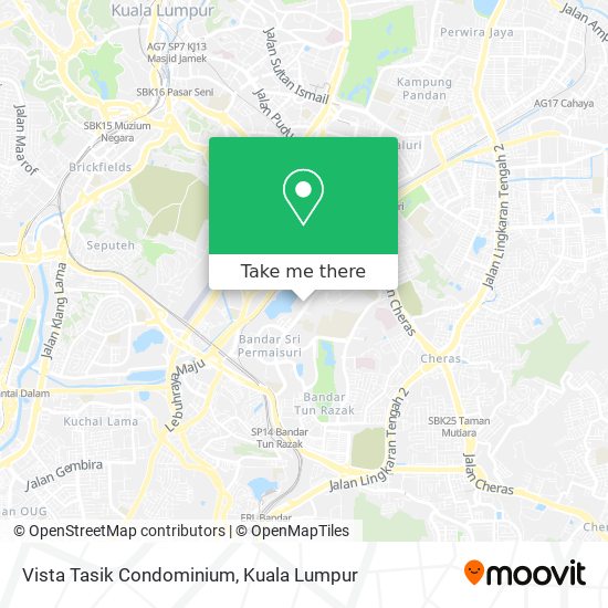 Vista Tasik Condominium map