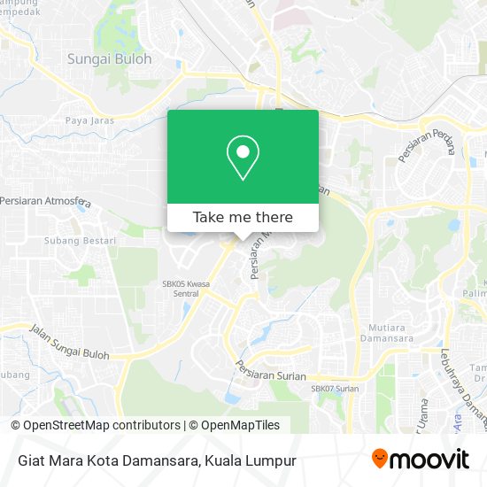 Giat Mara Kota Damansara map