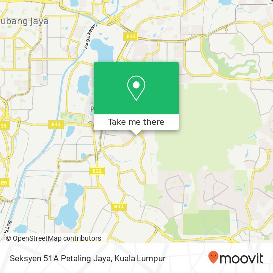 Peta Seksyen 51A Petaling Jaya