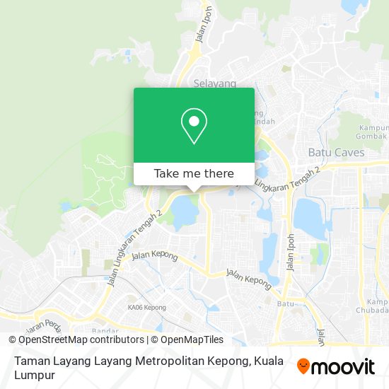 Peta Taman Layang Layang Metropolitan Kepong